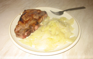 Cabbage and pork